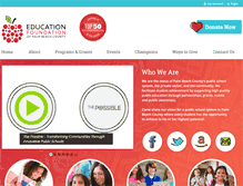 Tablet Screenshot of educationfoundationpbc.org